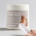 3-in-1 Pet Finger Wipes for Teeth, Eyes & Ears (50 Pack)